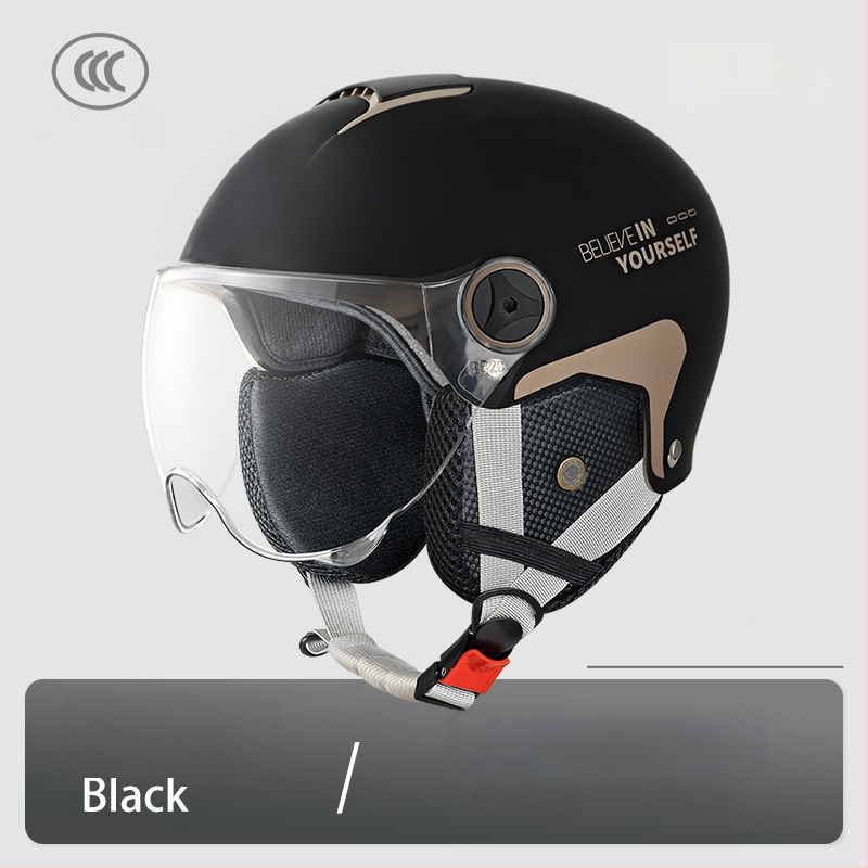 Emperor Wolf ABS pusės šalmas, GB811-2022A sertifikuotas, elektrinėms transporto priemonėms