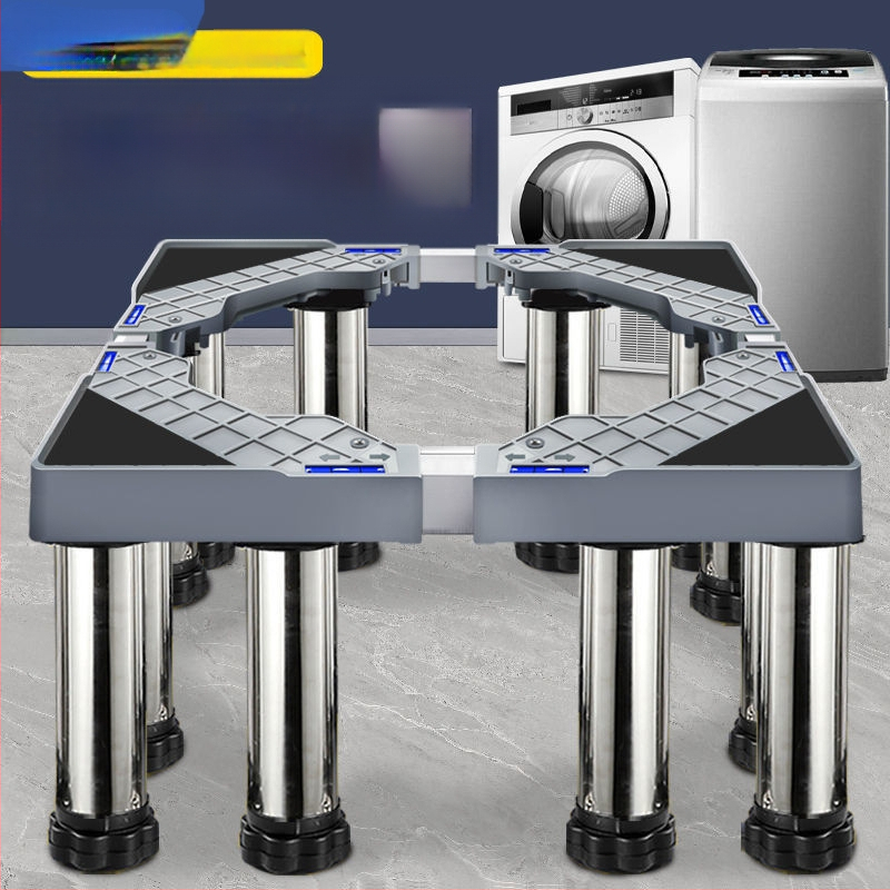 Universali skalbyklo mašinos pagrindas su reguliuojamu aukščiu ir lauko kondicionieriaus laikiklio komplektu (Nerūdijančio plieno, Judama, SKU 12345678)