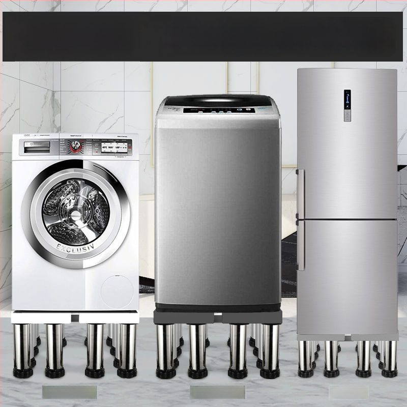 Universali skalbyklo mašinos pagrindas su reguliuojamu aukščiu ir lauko kondicionieriaus laikiklio komplektu (Nerūdijančio plieno, Judama, SKU 12345678)