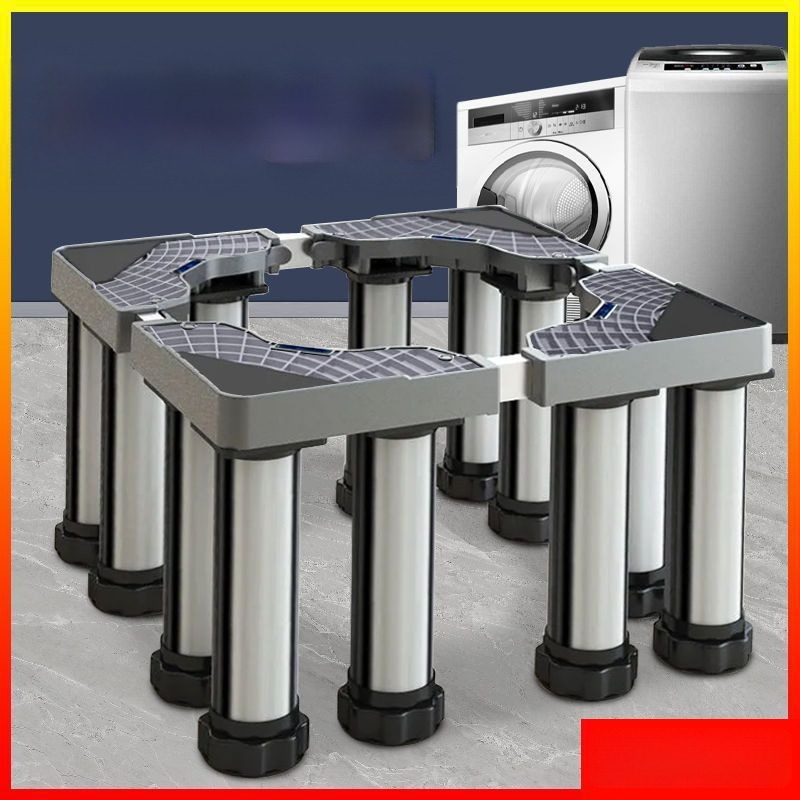 Universali skalbyklo mašinos pagrindas su reguliuojamu aukščiu ir lauko kondicionieriaus laikiklio komplektu (Nerūdijančio plieno, Judama, SKU 12345678)