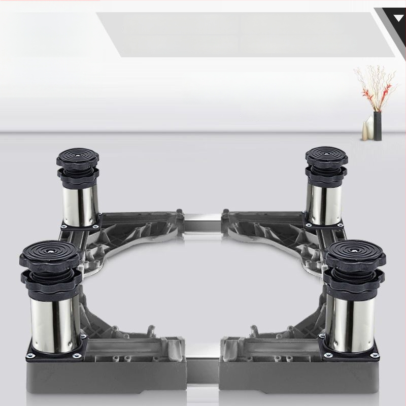 Universali skalbyklo mašinos pagrindas su reguliuojamu aukščiu ir lauko kondicionieriaus laikiklio komplektu (Nerūdijančio plieno, Judama, SKU 12345678)