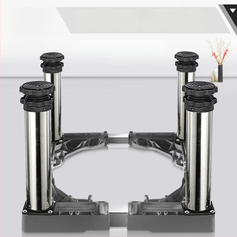 Universali skalbyklo mašinos pagrindas su reguliuojamu aukščiu ir lauko kondicionieriaus laikiklio komplektu (Nerūdijančio plieno, Judama, SKU 12345678)