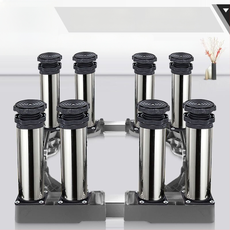 Universali skalbyklo mašinos pagrindas su reguliuojamu aukščiu ir lauko kondicionieriaus laikiklio komplektu (Nerūdijančio plieno, Judama, SKU 12345678)