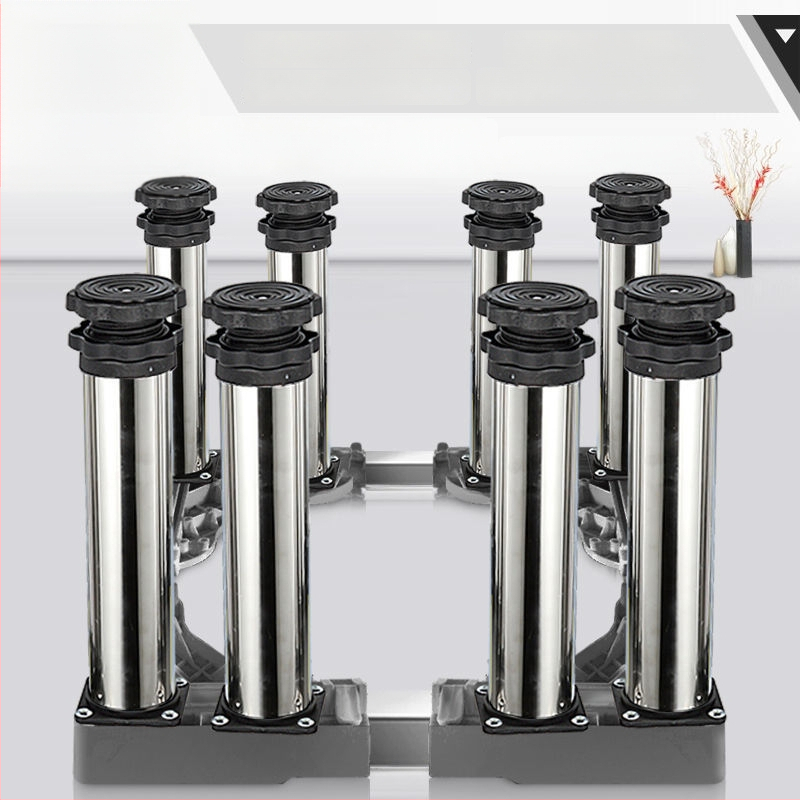 Universali skalbyklo mašinos pagrindas su reguliuojamu aukščiu ir lauko kondicionieriaus laikiklio komplektu (Nerūdijančio plieno, Judama, SKU 12345678)