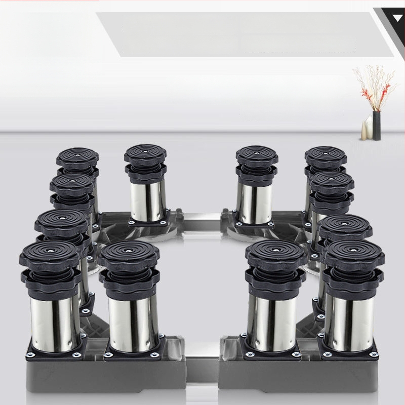 Universali skalbyklo mašinos pagrindas su reguliuojamu aukščiu ir lauko kondicionieriaus laikiklio komplektu (Nerūdijančio plieno, Judama, SKU 12345678)