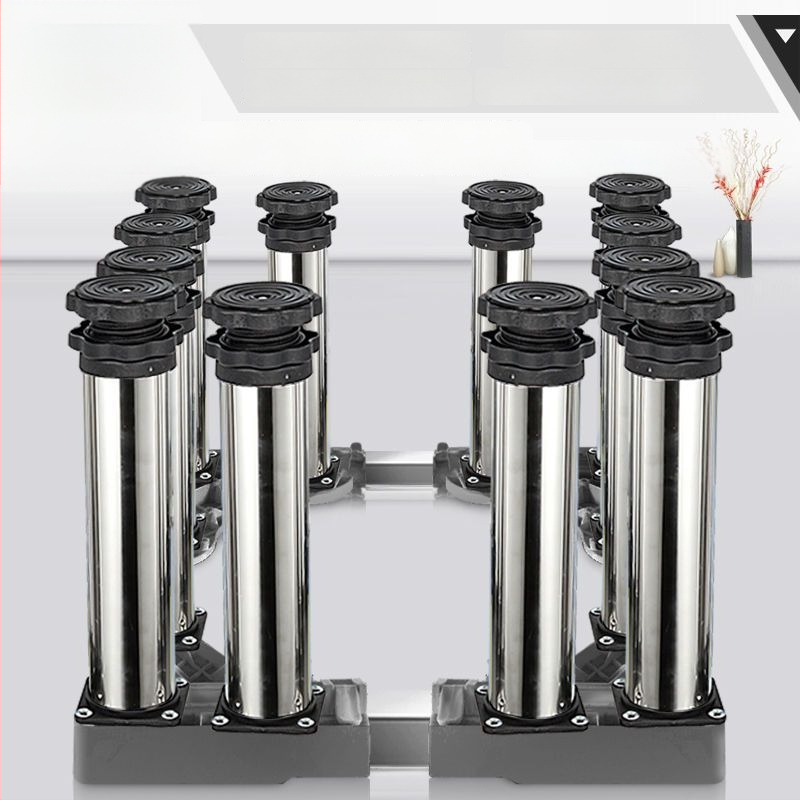 Universali skalbyklo mašinos pagrindas su reguliuojamu aukščiu ir lauko kondicionieriaus laikiklio komplektu (Nerūdijančio plieno, Judama, SKU 12345678)