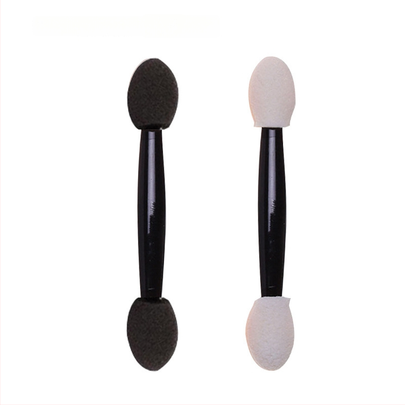 HEYI HY108 Ühekordsed kahepealine silma pintsel svampidega, kompaktne plastikust käepide, karvade pikkus reguleeritav, kogupikkus 4.5/7.5, komplekt