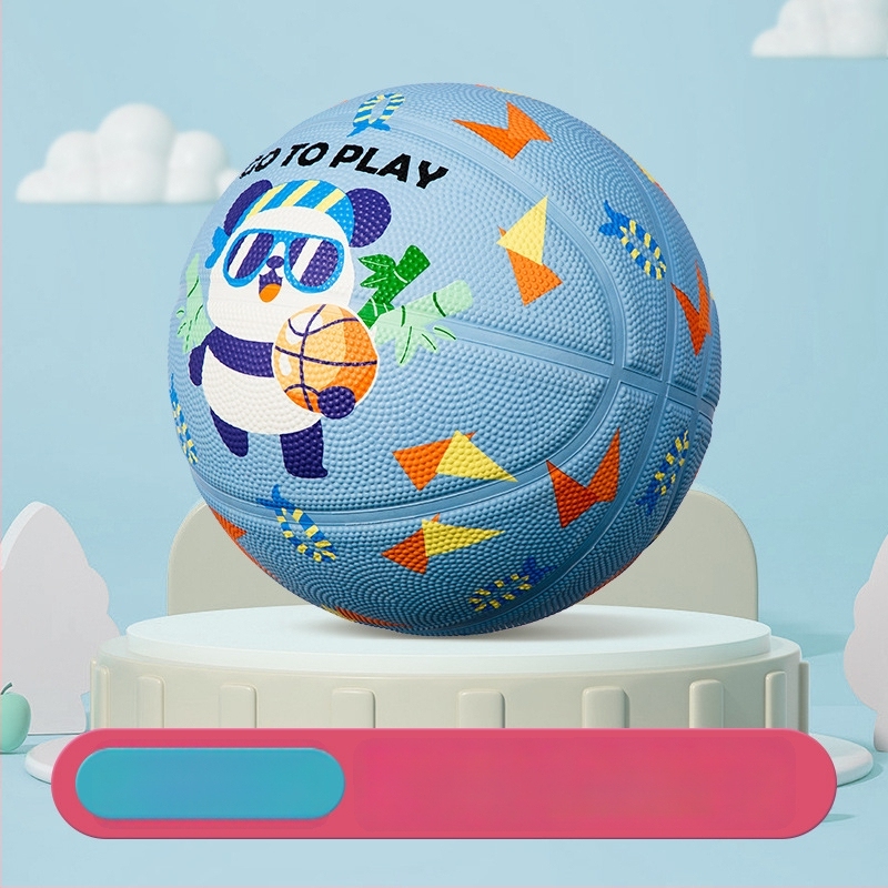 Vaikų guminis krepšinio kamuolys su spausdintu logotipu ir personalizacijos galimybe, prekė Witsar, skirtas krepšinio treniruotėms, nacionalinis standartas