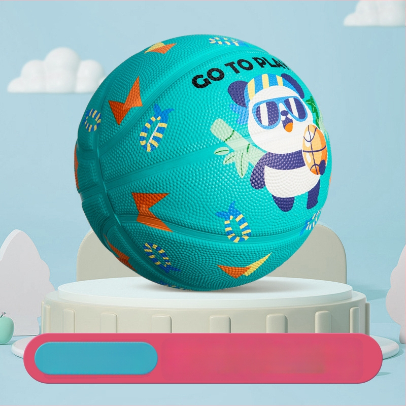 Vaikų guminis krepšinio kamuolys su spausdintu logotipu ir personalizacijos galimybe, prekė Witsar, skirtas krepšinio treniruotėms, nacionalinis standartas