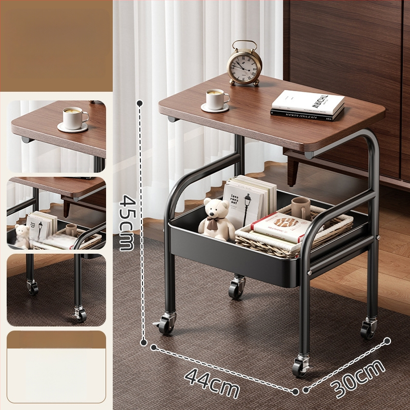 Mažas metalo vežimėlis saugojimui – modernus minimalistinis stilius, daugiafunkcinis, tinkamas voniai