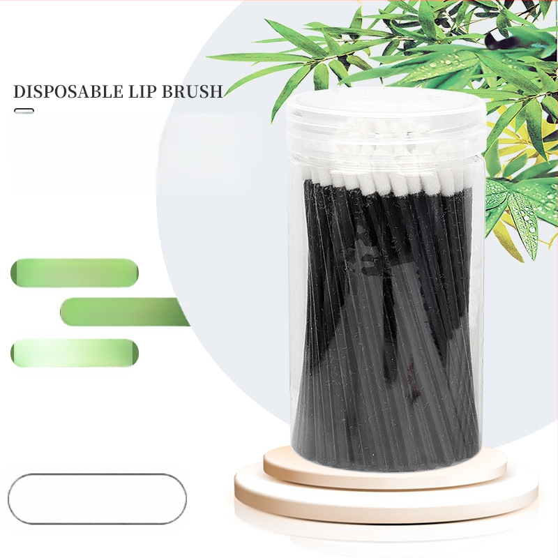 Meigiharja nylonharjastega, karbi-taolise pakendi disain, plastikkäepide, kaasaskantav, 100-osaline komplekt.