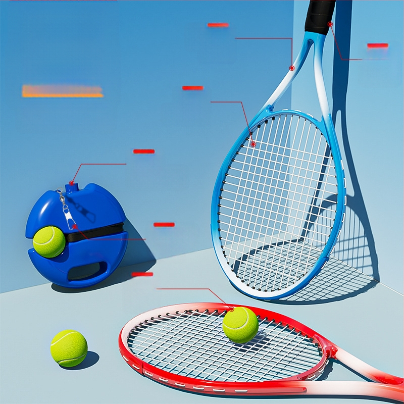 Teniso treniravimo raketė – aliuminio lydinio rėmas; svoris 95–100 g; rankenos storis G1; raketės tipas: tiesus smūgis; siūlų medžiaga: nailonas