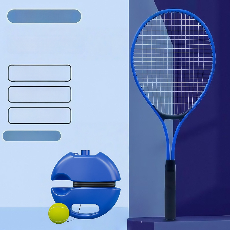 Teniso treniravimo raketė – aliuminio lydinio rėmas; svoris 95–100 g; rankenos storis G1; raketės tipas: tiesus smūgis; siūlų medžiaga: nailonas