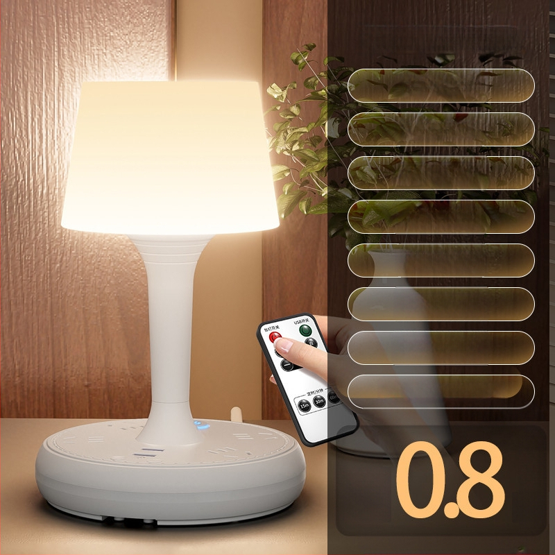 Balso valdymo išmanioji LED stalinė lempa su kištuku ir USB įkrovimu, 10A/250V, CCC sertifikatas, namų/bendrabučio/komercinei naudojimui