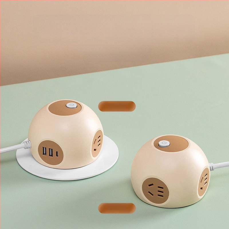 Grain Cow USB sferinė lizdų plokštė biurui — CCC sertifikuota, stalinis montavimas