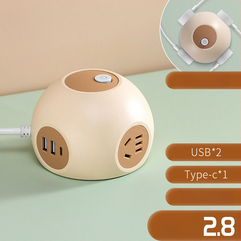 Grain Cow USB sferinė lizdų plokštė biurui — CCC sertifikuota, stalinis montavimas