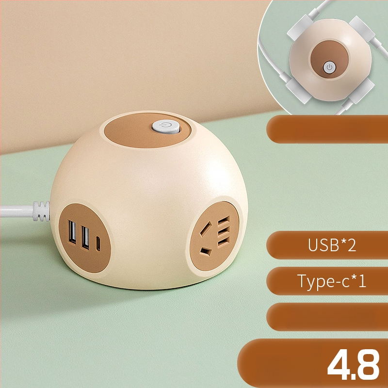 Grain Cow USB sferinė lizdų plokštė biurui — CCC sertifikuota, stalinis montavimas