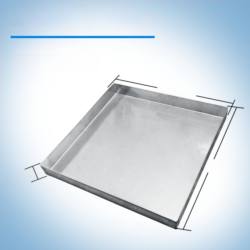 304 nehrđajući čelik, plitka tava za skupljanje vode, kvadratni i pravokutni oblik, brušena površina, univerzalna uporaba, novi kineski stil