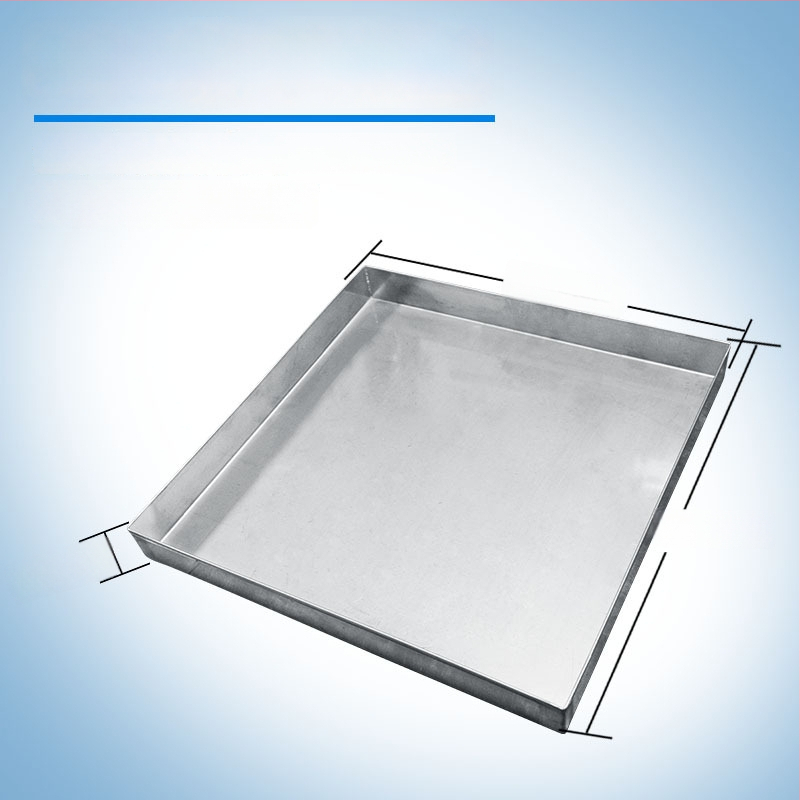 304 nehrđajući čelik, plitka tava za skupljanje vode, kvadratni i pravokutni oblik, brušena površina, univerzalna uporaba, novi kineski stil