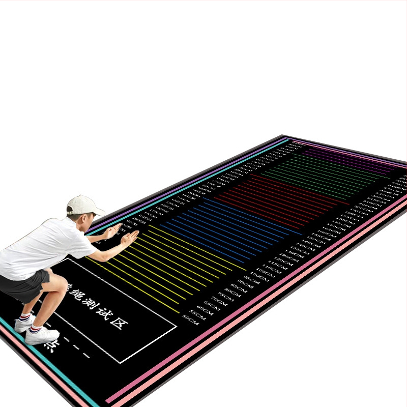 Stovintis šuolių kilimėlis fizinio pasirengimo testui – Yongxin, mikropluoštas, sporto kilimėlis, tinkamas bėgimui, fitnesui ir šokiui