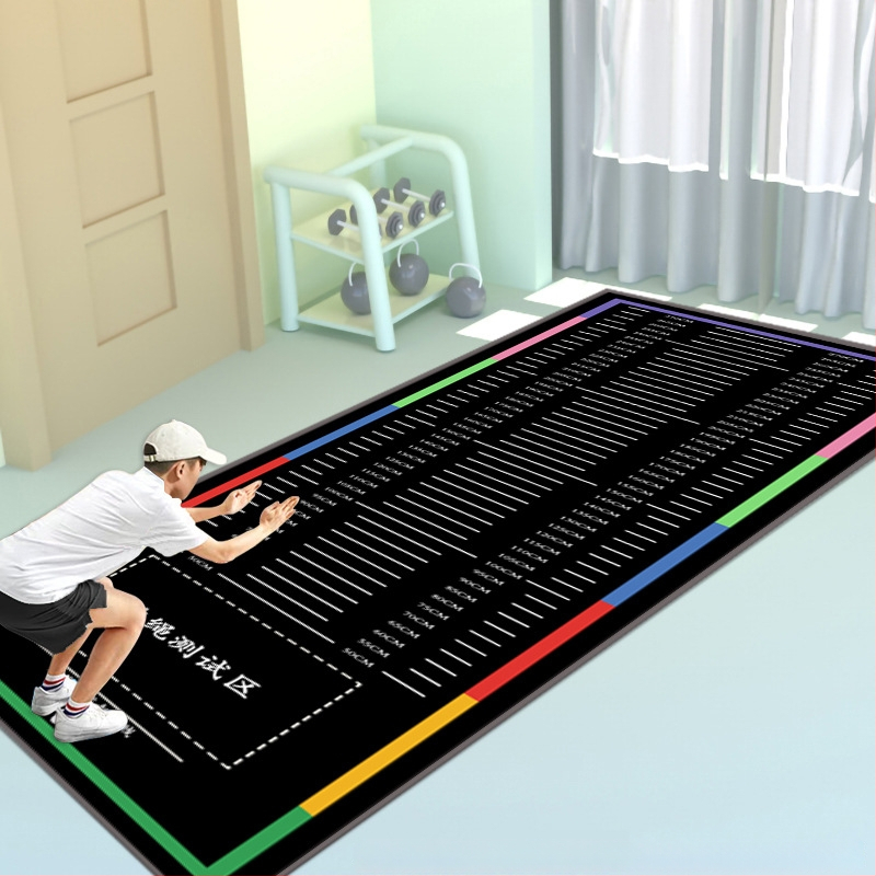 Stovintis šuolių kilimėlis fizinio pasirengimo testui – Yongxin, mikropluoštas, sporto kilimėlis, tinkamas bėgimui, fitnesui ir šokiui