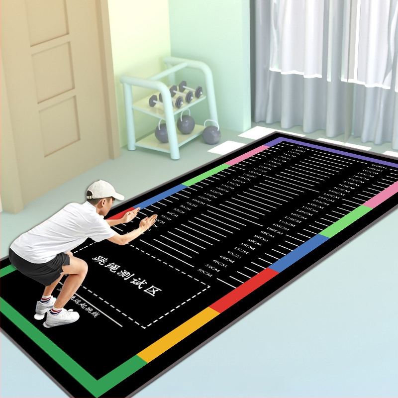 Stovintis šuolių kilimėlis fizinio pasirengimo testui – Yongxin, mikropluoštas, sporto kilimėlis, tinkamas bėgimui, fitnesui ir šokiui