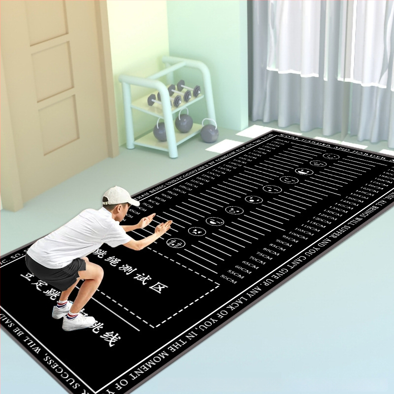 Stovintis šuolių kilimėlis fizinio pasirengimo testui – Yongxin, mikropluoštas, sporto kilimėlis, tinkamas bėgimui, fitnesui ir šokiui