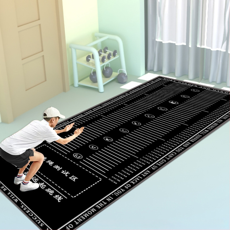 Stovintis šuolių kilimėlis fizinio pasirengimo testui – Yongxin, mikropluoštas, sporto kilimėlis, tinkamas bėgimui, fitnesui ir šokiui
