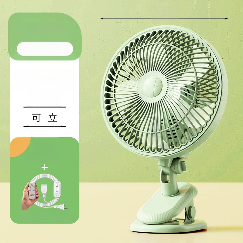 Mini klipsi/galda ventilators ar sienas stiprinājumu, 5 lāpstiņas, AC motors, 2 ātrumi, tīkla barošana