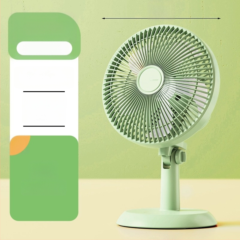 Mini klipsi/galda ventilators ar sienas stiprinājumu, 5 lāpstiņas, AC motors, 2 ātrumi, tīkla barošana