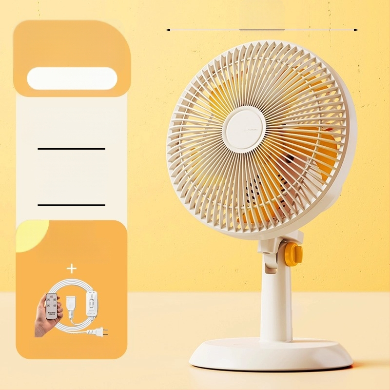 Mini klipsi/galda ventilators ar sienas stiprinājumu, 5 lāpstiņas, AC motors, 2 ātrumi, tīkla barošana