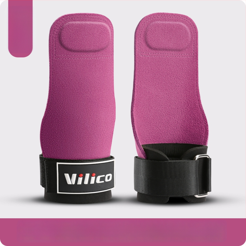 Protecție pentru palmă la ridicarea greutăților – piele de vită, anti-derapant, cu patru degete