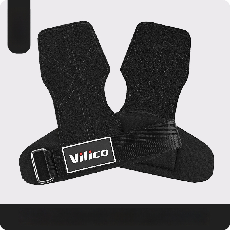 Protecție pentru palmă la ridicarea greutăților – piele de vită, anti-derapant, cu patru degete