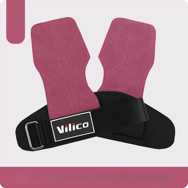 Protecție pentru palmă la ridicarea greutăților – piele de vită, anti-derapant, cu patru degete