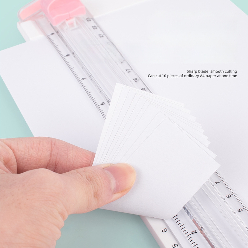 ZEQUAN Tăietor de hârtie glisant cu bază din plastic