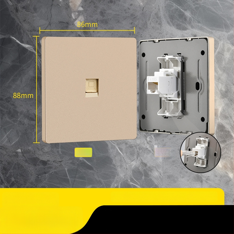 86 tipa Cat6 tīkla kontaktu panelis ar diviem savienotājiem — sienas montāža; standarts: Jaunais nacionālais standarts; zīmols: Jabra