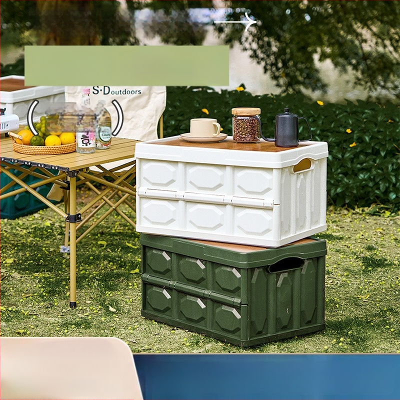 Sklopiva kutija za kampiranje – organizator prtljažnika automobila, PP plastika, kapacitet 20–30 L, sklopiva, prijenosna