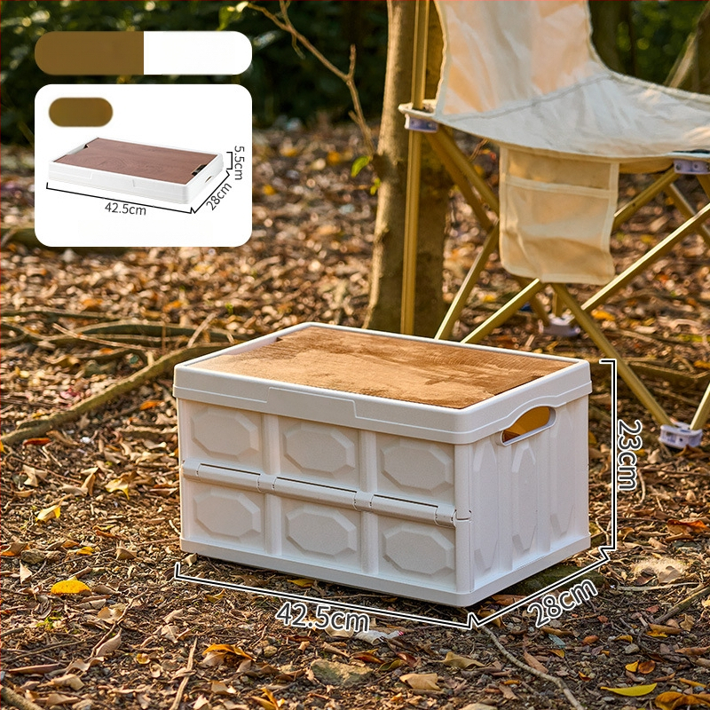 Sklopiva kutija za kampiranje – organizator prtljažnika automobila, PP plastika, kapacitet 20–30 L, sklopiva, prijenosna