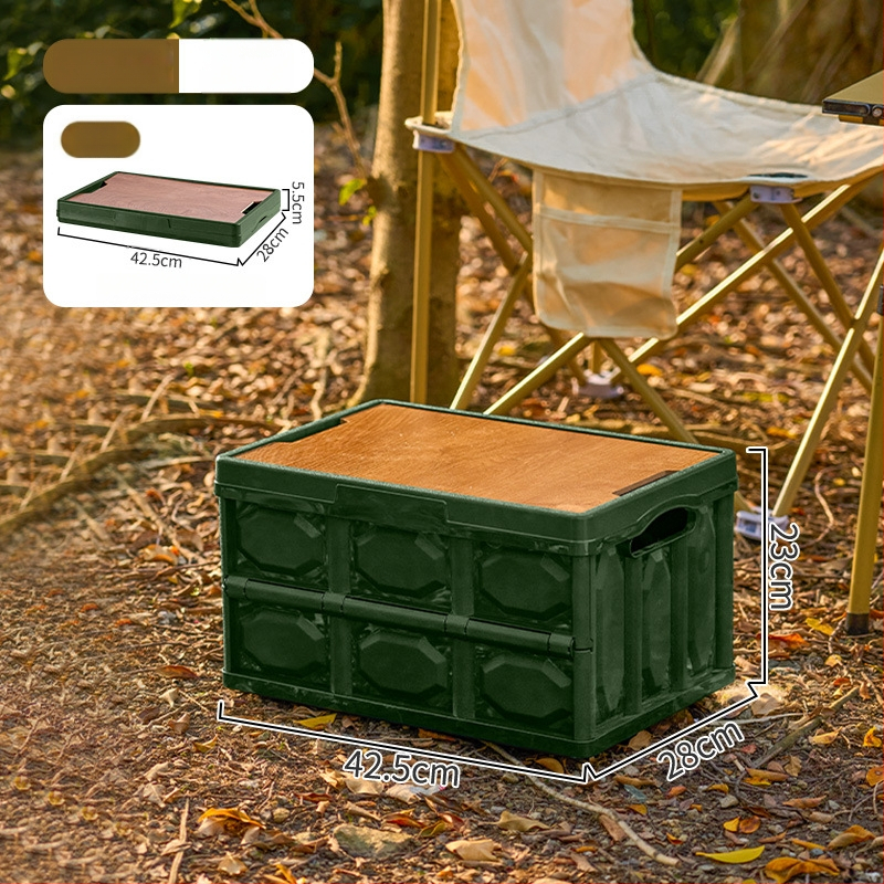 Sklopiva kutija za kampiranje – organizator prtljažnika automobila, PP plastika, kapacitet 20–30 L, sklopiva, prijenosna