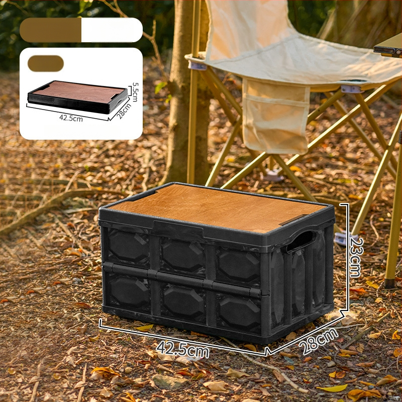 Sklopiva kutija za kampiranje – organizator prtljažnika automobila, PP plastika, kapacitet 20–30 L, sklopiva, prijenosna