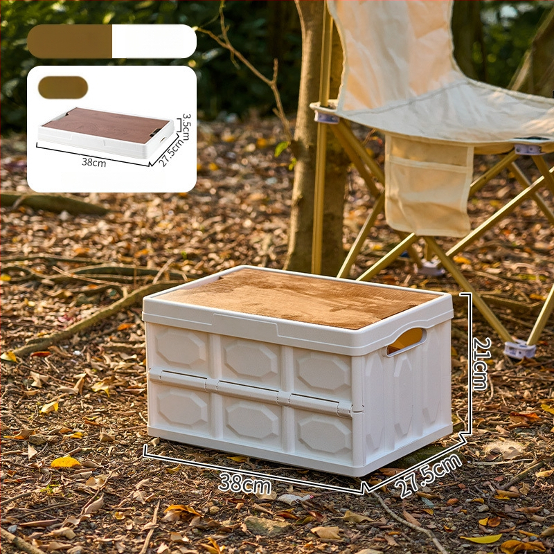 Sklopiva kutija za kampiranje – organizator prtljažnika automobila, PP plastika, kapacitet 20–30 L, sklopiva, prijenosna