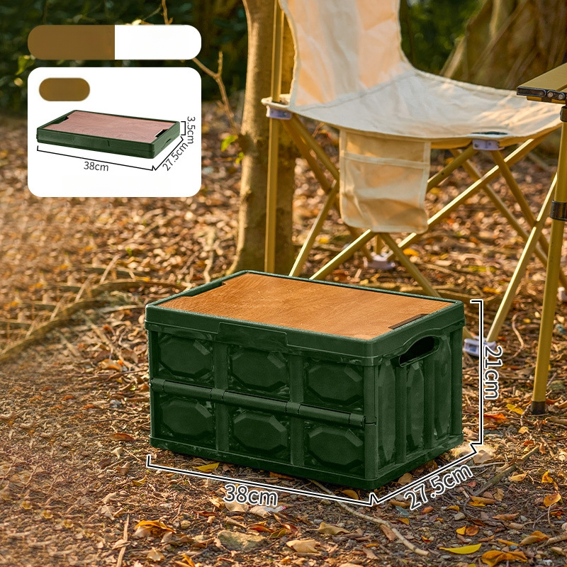Sklopiva kutija za kampiranje – organizator prtljažnika automobila, PP plastika, kapacitet 20–30 L, sklopiva, prijenosna