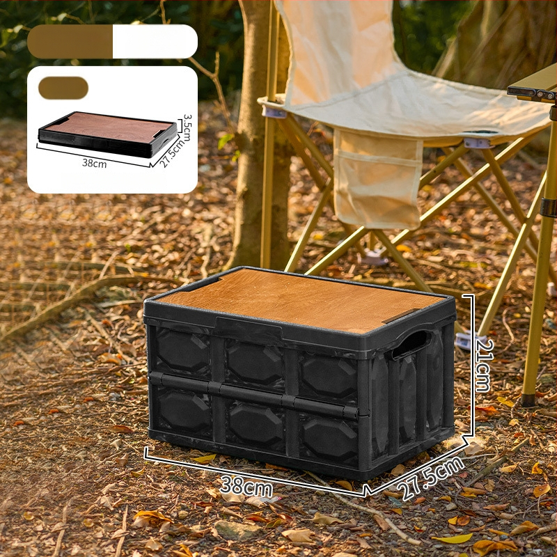 Sklopiva kutija za kampiranje – organizator prtljažnika automobila, PP plastika, kapacitet 20–30 L, sklopiva, prijenosna