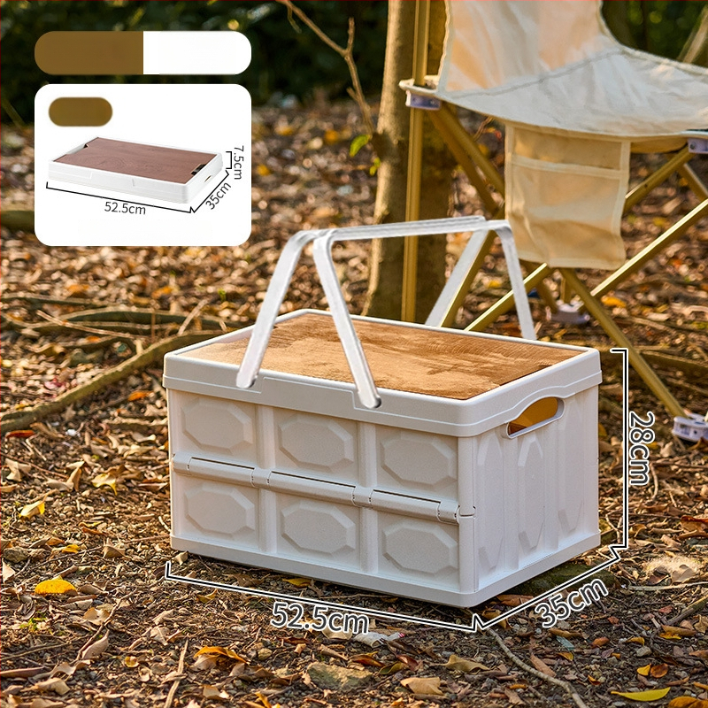 Sklopiva kutija za kampiranje – organizator prtljažnika automobila, PP plastika, kapacitet 20–30 L, sklopiva, prijenosna