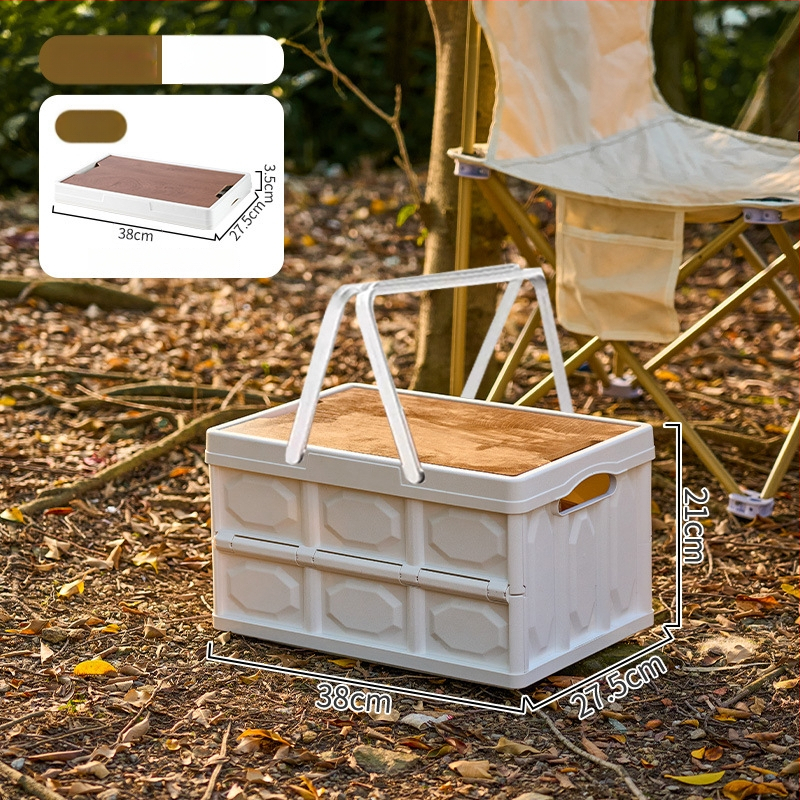 Sklopiva kutija za kampiranje – organizator prtljažnika automobila, PP plastika, kapacitet 20–30 L, sklopiva, prijenosna