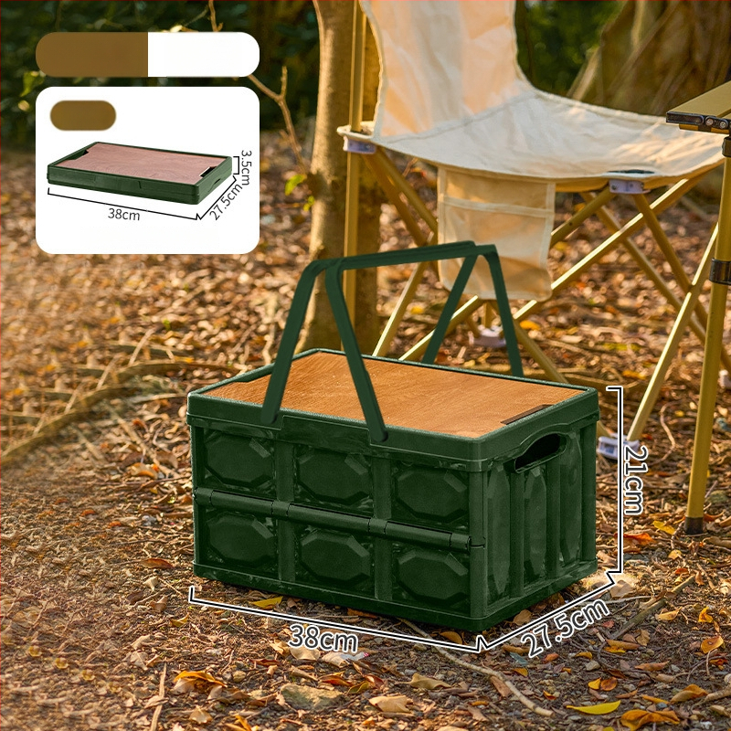 Sklopiva kutija za kampiranje – organizator prtljažnika automobila, PP plastika, kapacitet 20–30 L, sklopiva, prijenosna