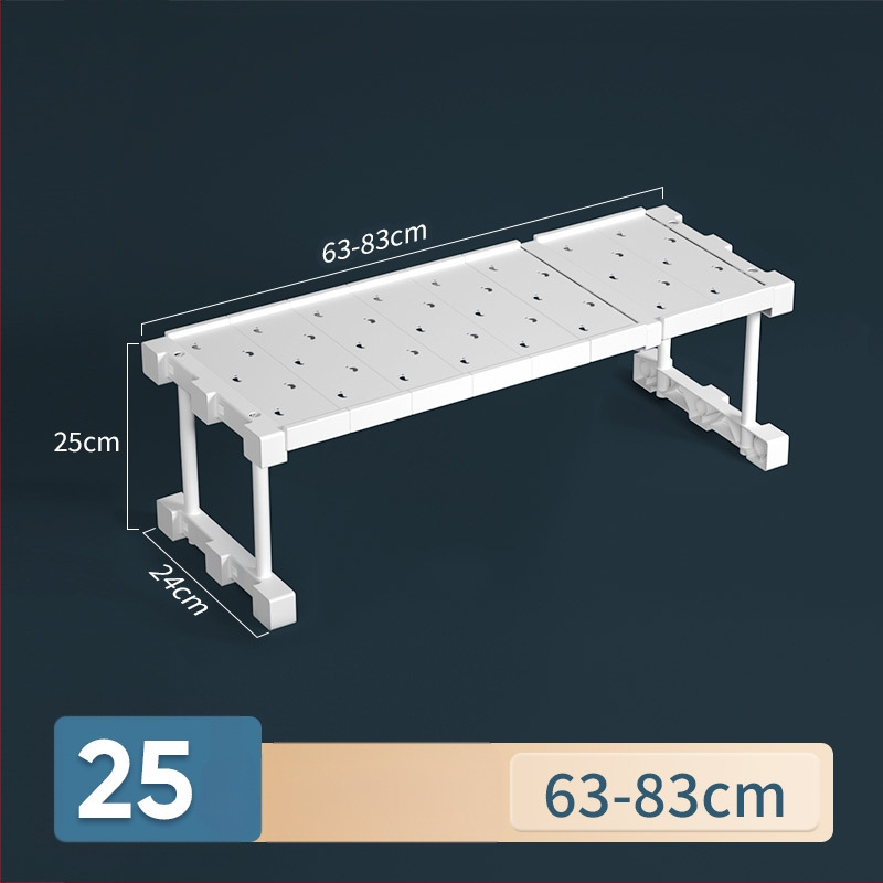 Plastikust garderoobi organiseerija 7 kihiga vaheseintega riiete ja kingade jaoks, laualine paigaldus