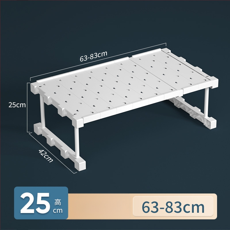 Plastikust garderoobi organiseerija 7 kihiga vaheseintega riiete ja kingade jaoks, laualine paigaldus
