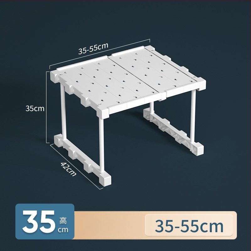 Plastikust garderoobi organiseerija 7 kihiga vaheseintega riiete ja kingade jaoks, laualine paigaldus