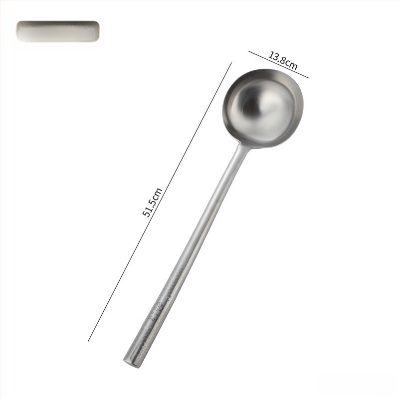 Nerezová lyžica na varenie s rukoväťou zo dreva alebo z nehrdzavejúcej ocele – protišmyková, moderný minimalistický štýl